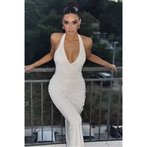 Zara White Backless Dress